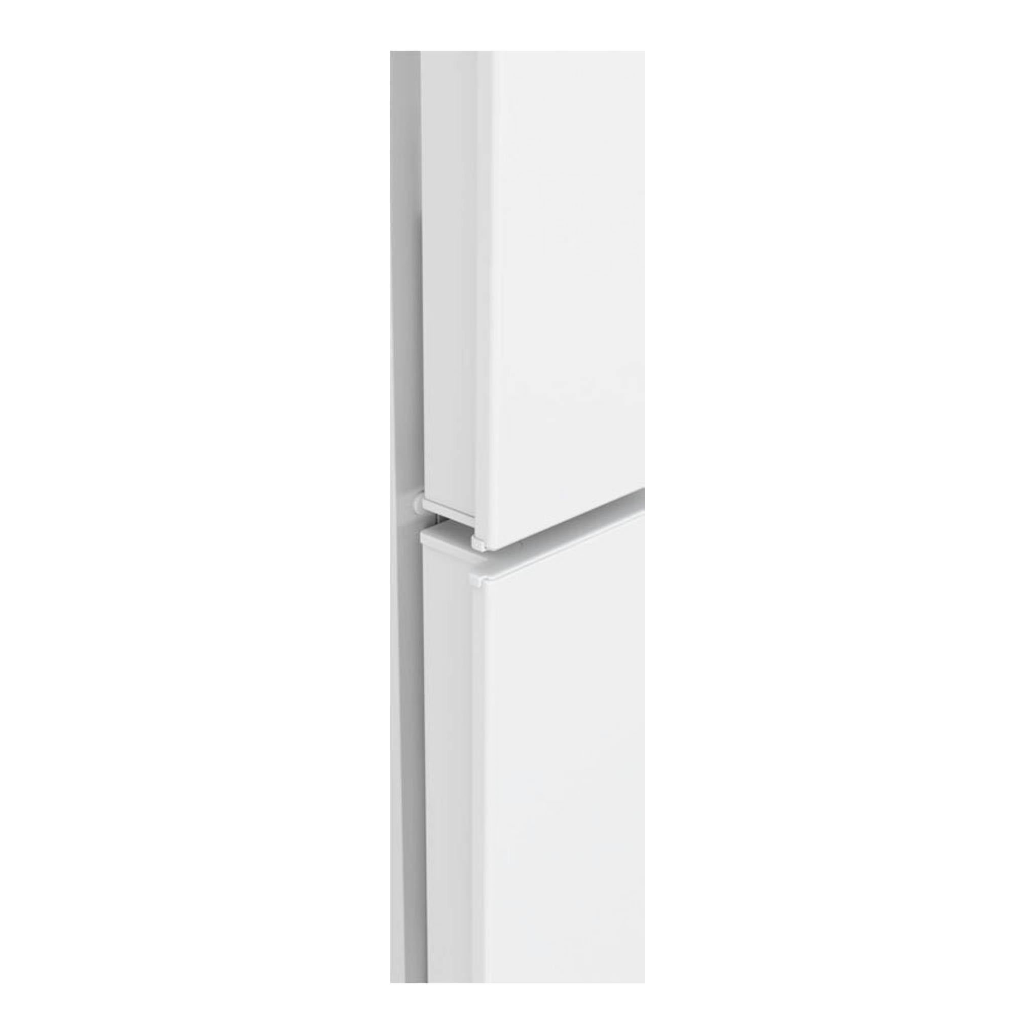 Frigorífico combi Bosch KGN33NWDA blanco, vista frontal en primer plano de las puertas.