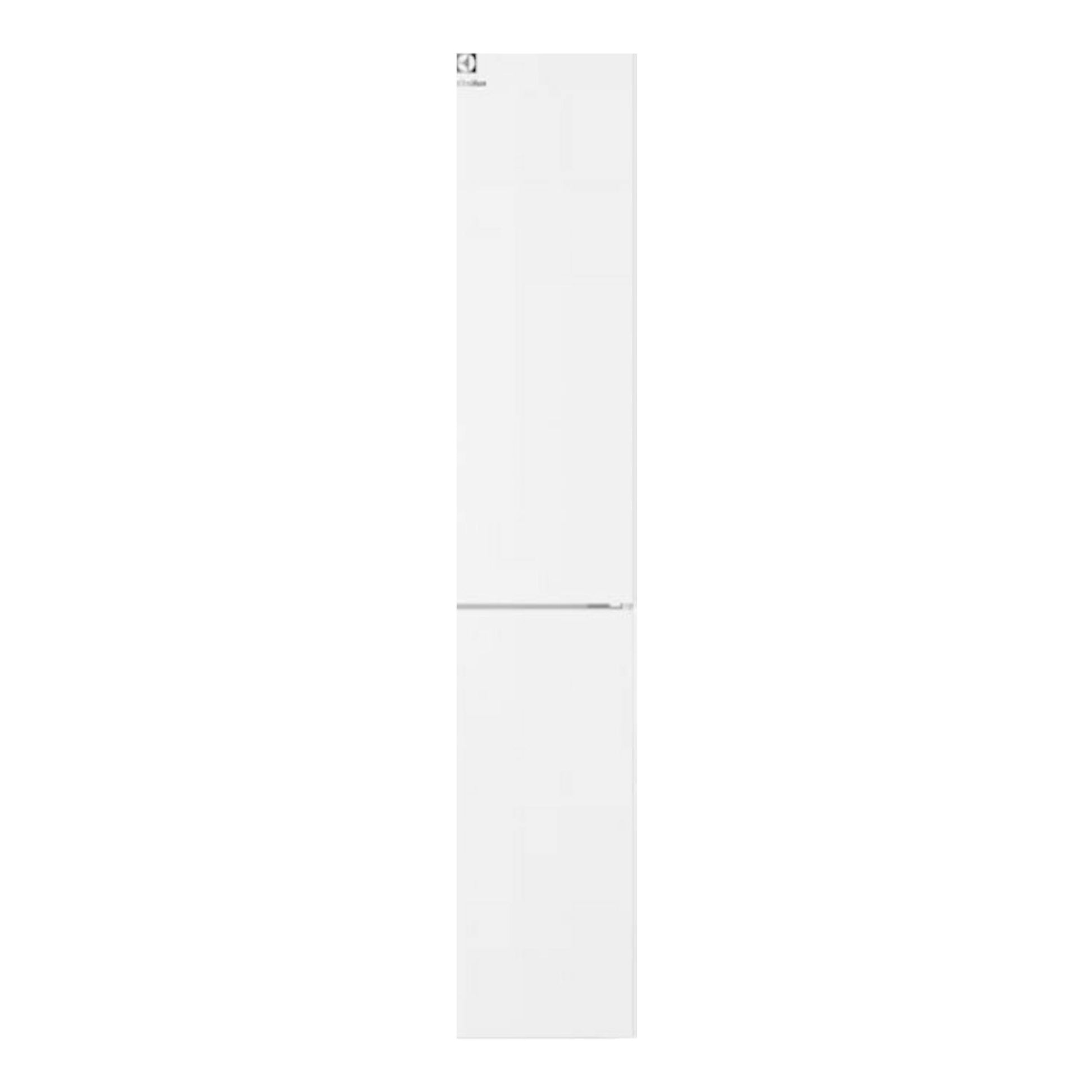 Frigorífico combi Electrolux LNT5ME32W1 blanco, vista frontal sobre fondo blanco.