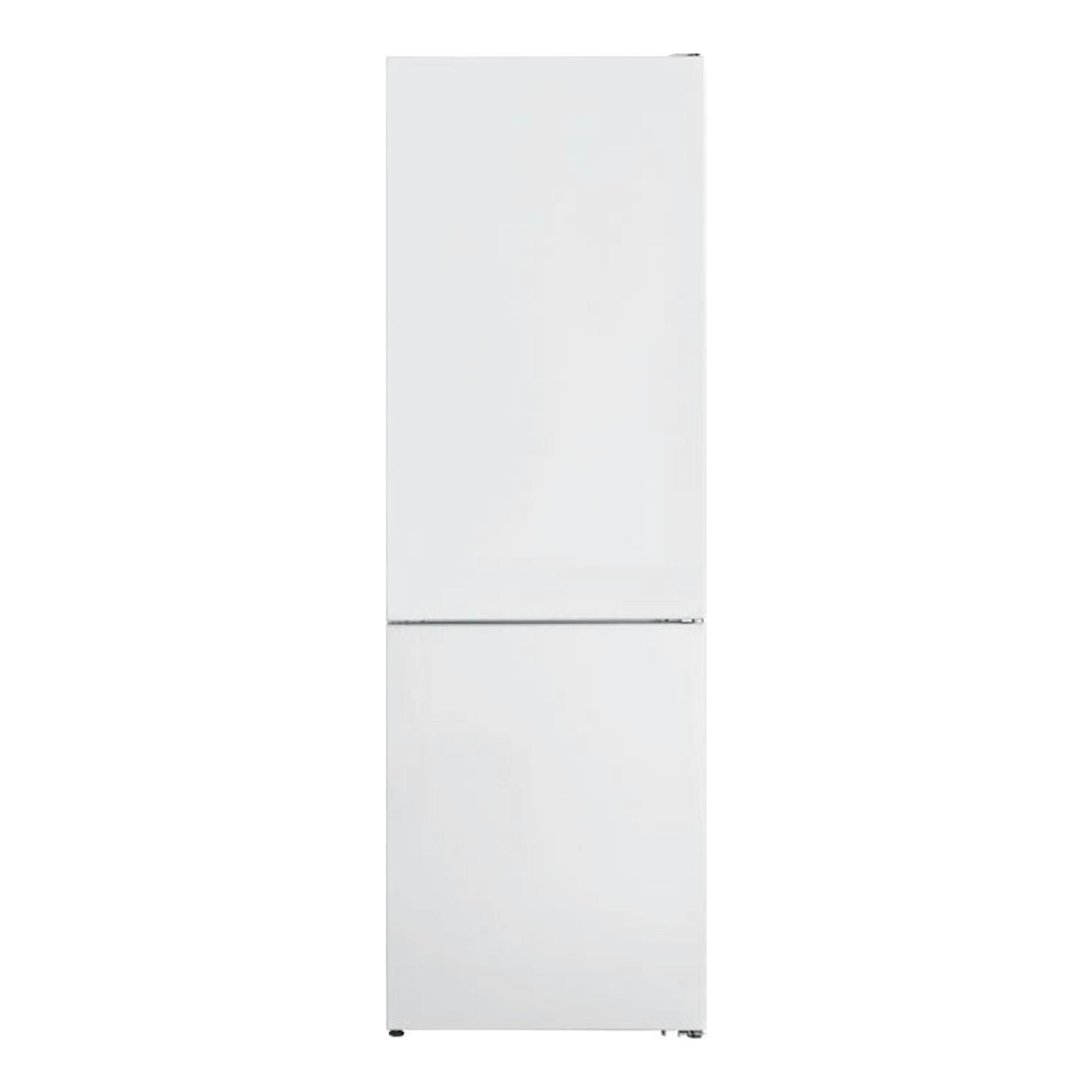 Frigorífico combi Exquisit KGC350-NF-040E blanco, vista frontal.