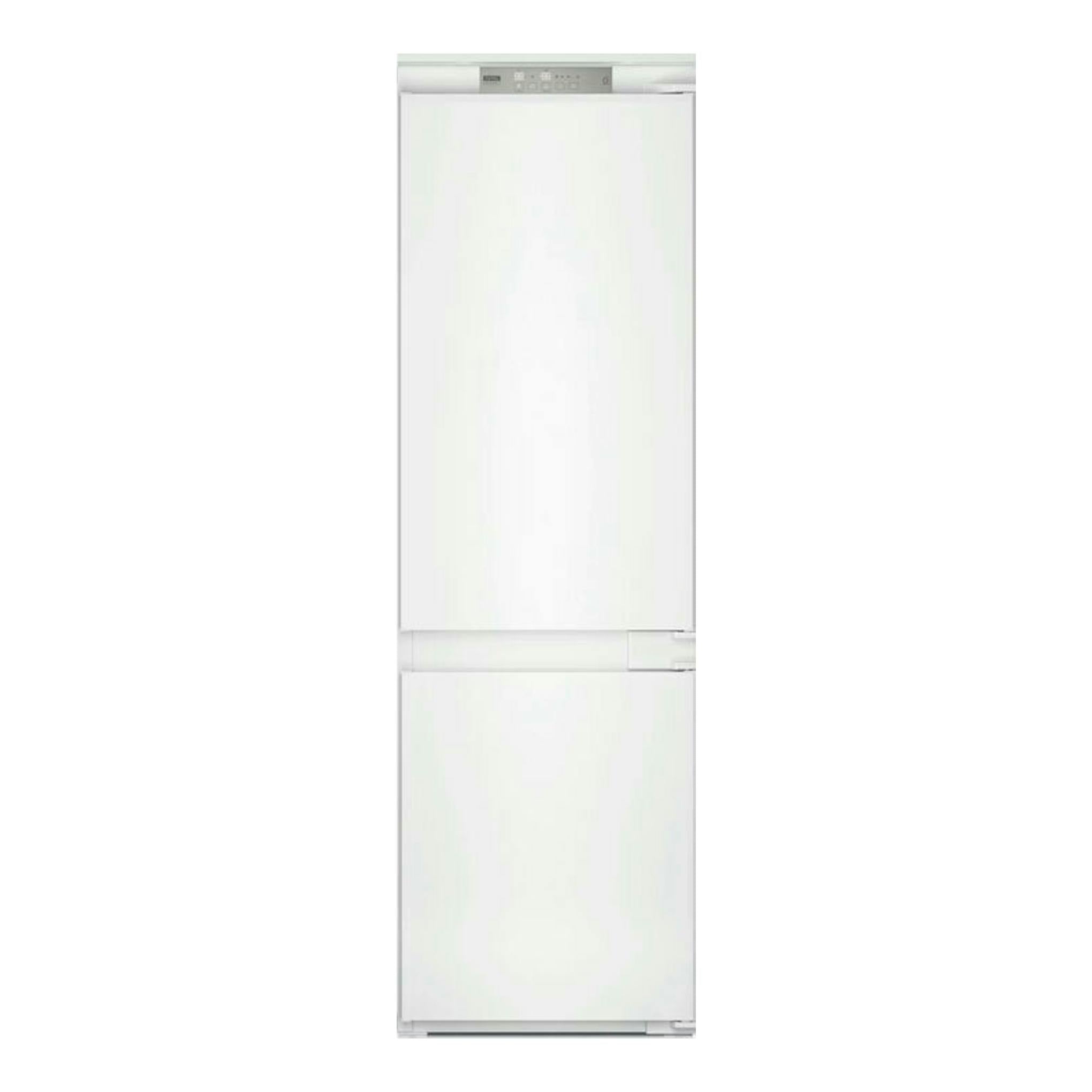 Frigorífico combi integrable Whirlpool WHC18 T514, vista frontal, blanco, dos puertas.