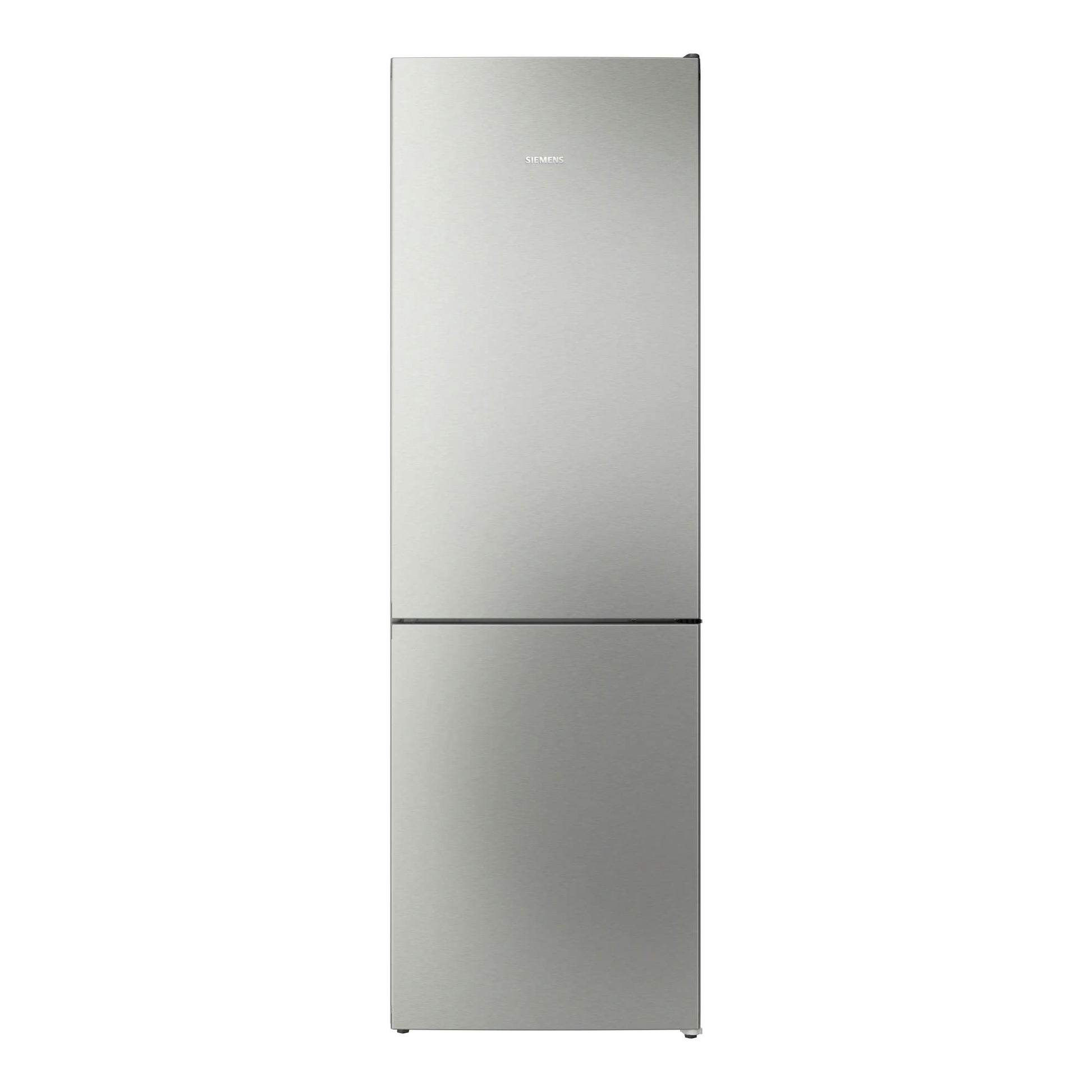 Frigorífico combi Siemens KG36NVIDG en inox, vista frontal de dos puertas.