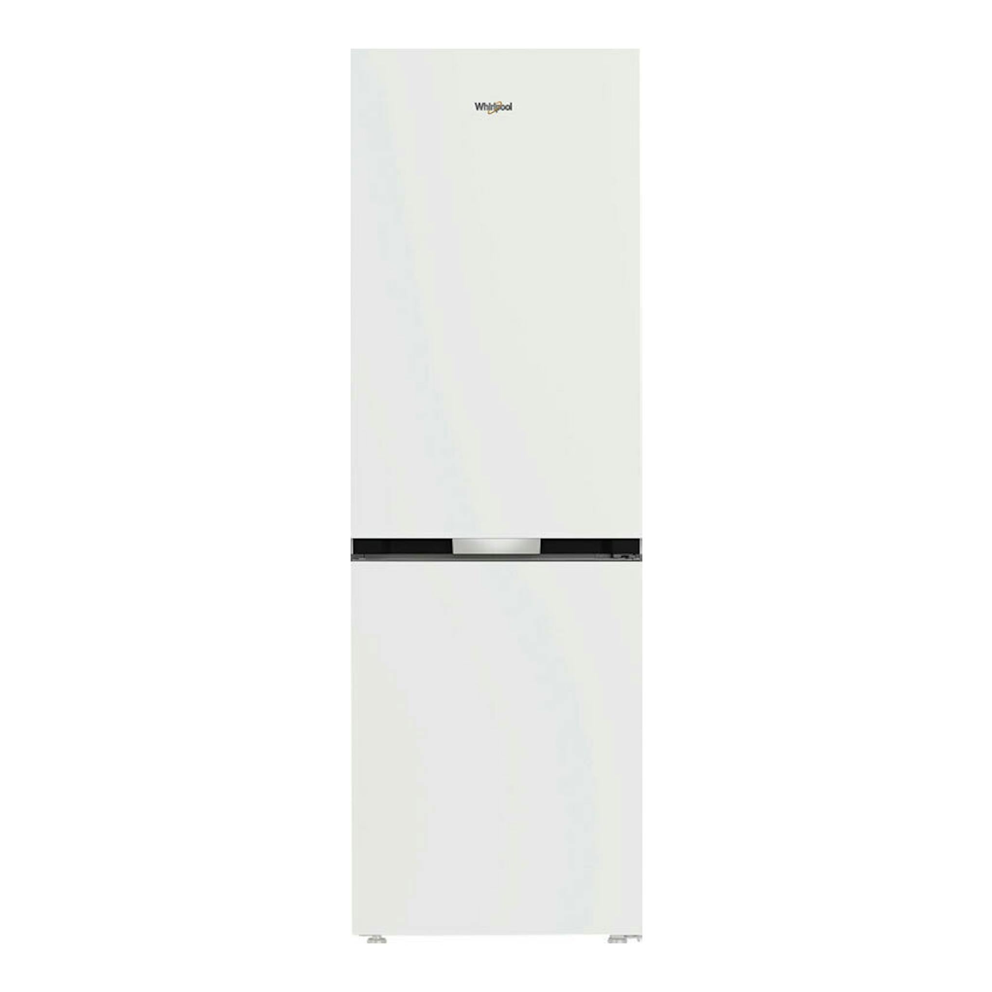 Frigorífico combi Whirlpool WHK25364W4E blanco, vista frontal, con dos puertas.