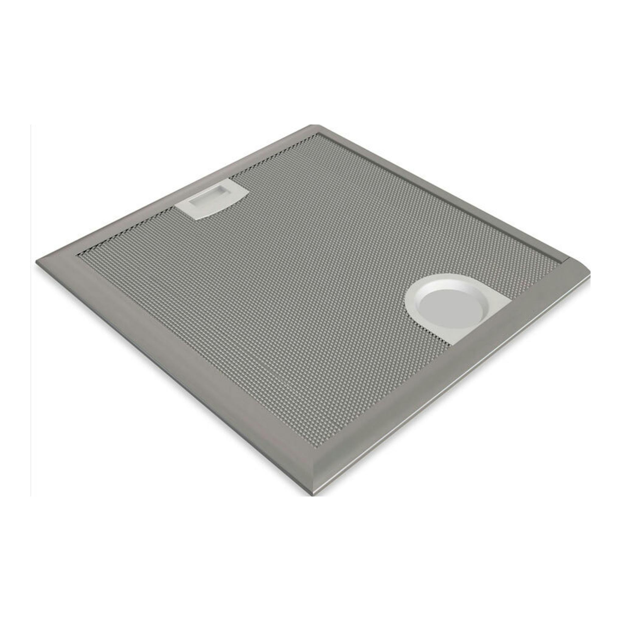 Grupo filtrante Balay 3BF276NG inox, vista en ángulo superior, rectangular, con rejilla metálica y borde plateado.