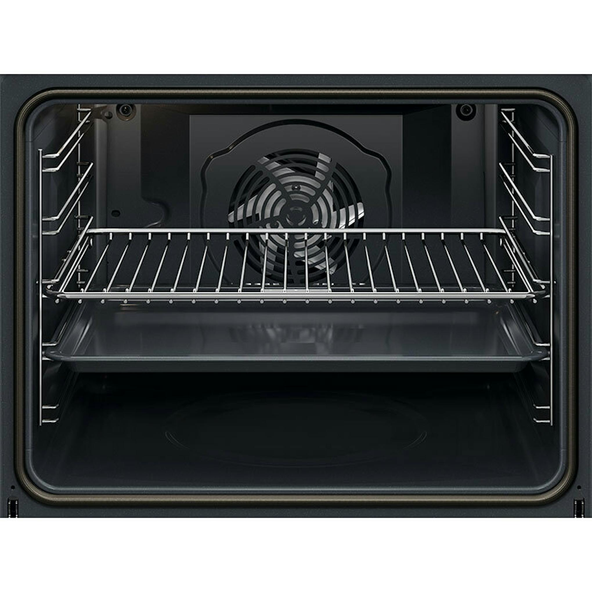 Interior del horno AEG OU5PB40SM Inox con ventilador y bandeja