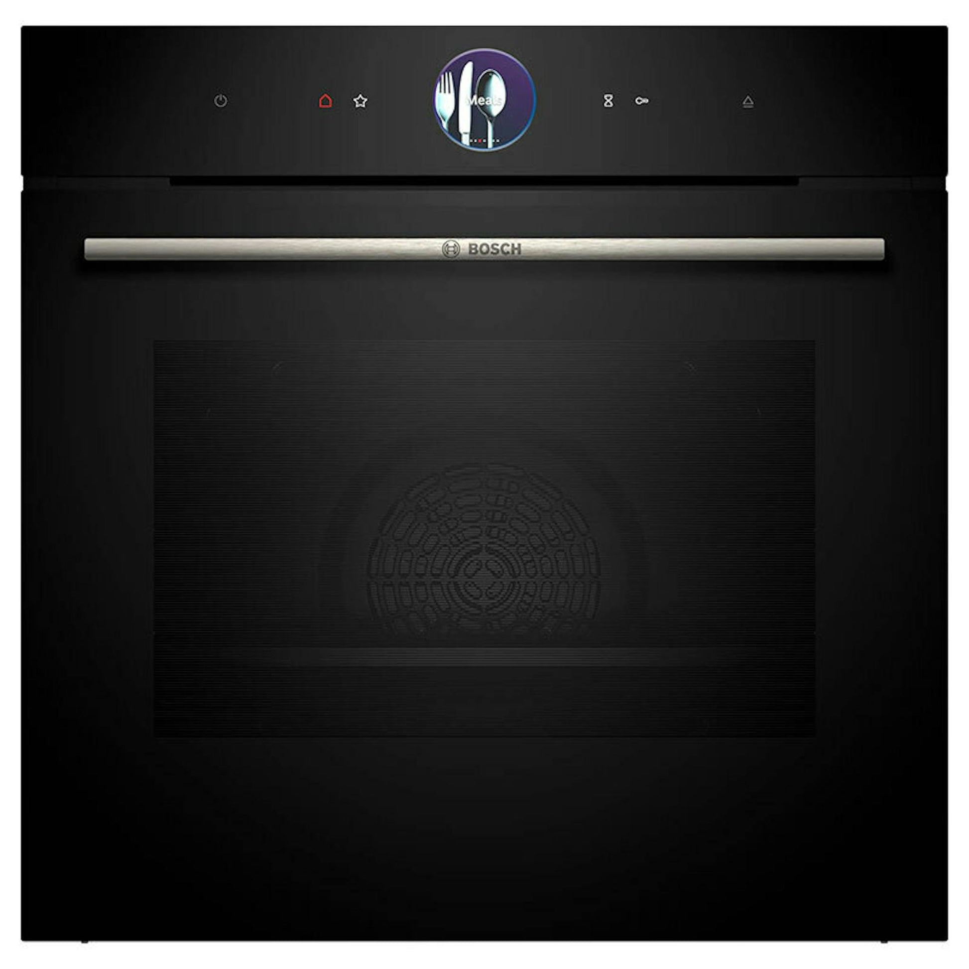 Horno Bosch HSG7361B1 negro con panel digital y puerta frontal