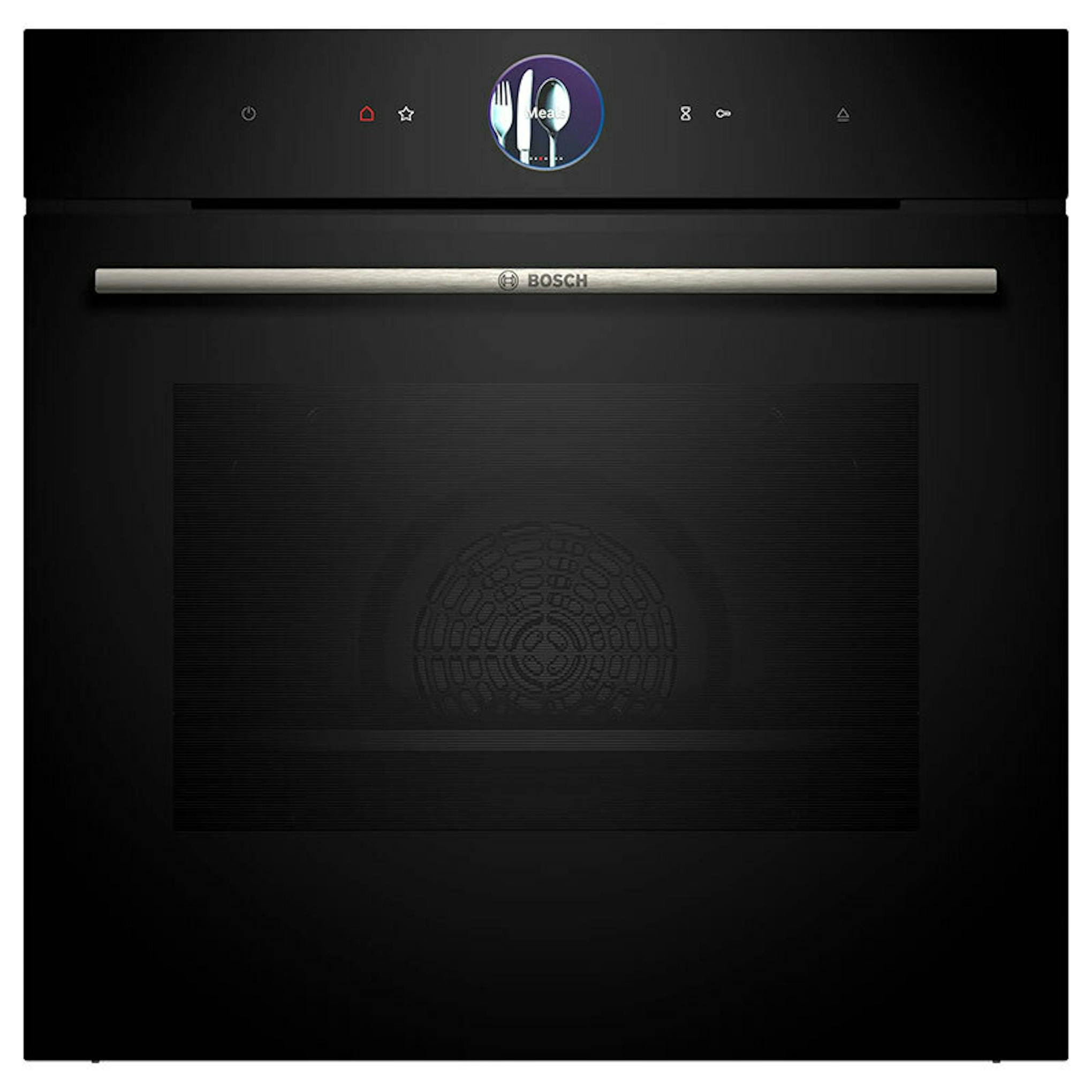 Horno Bosch HSG7361B1 negro con panel digital y puerta frontal