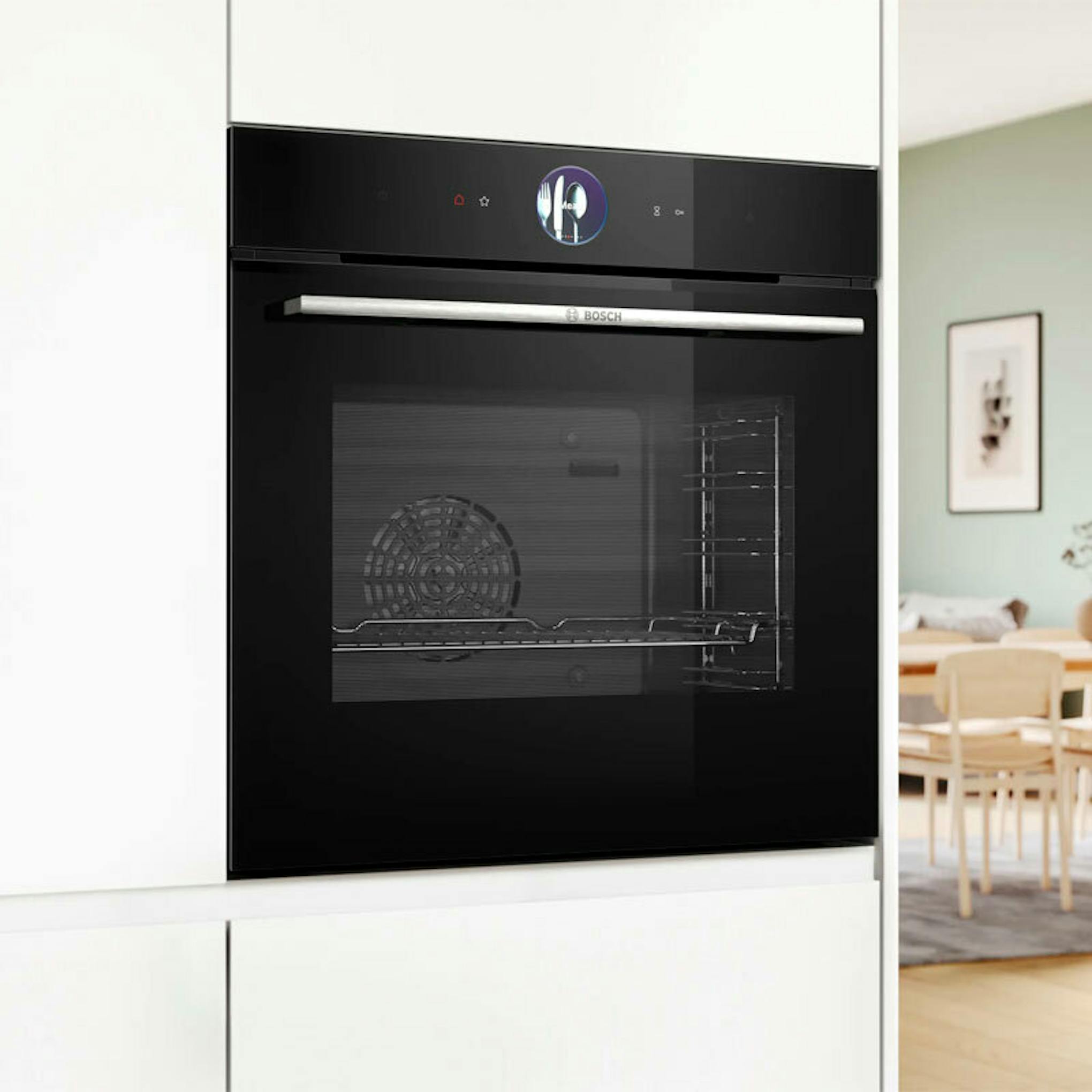 Horno Bosch HSG7361B1 negro empotrado en cocina