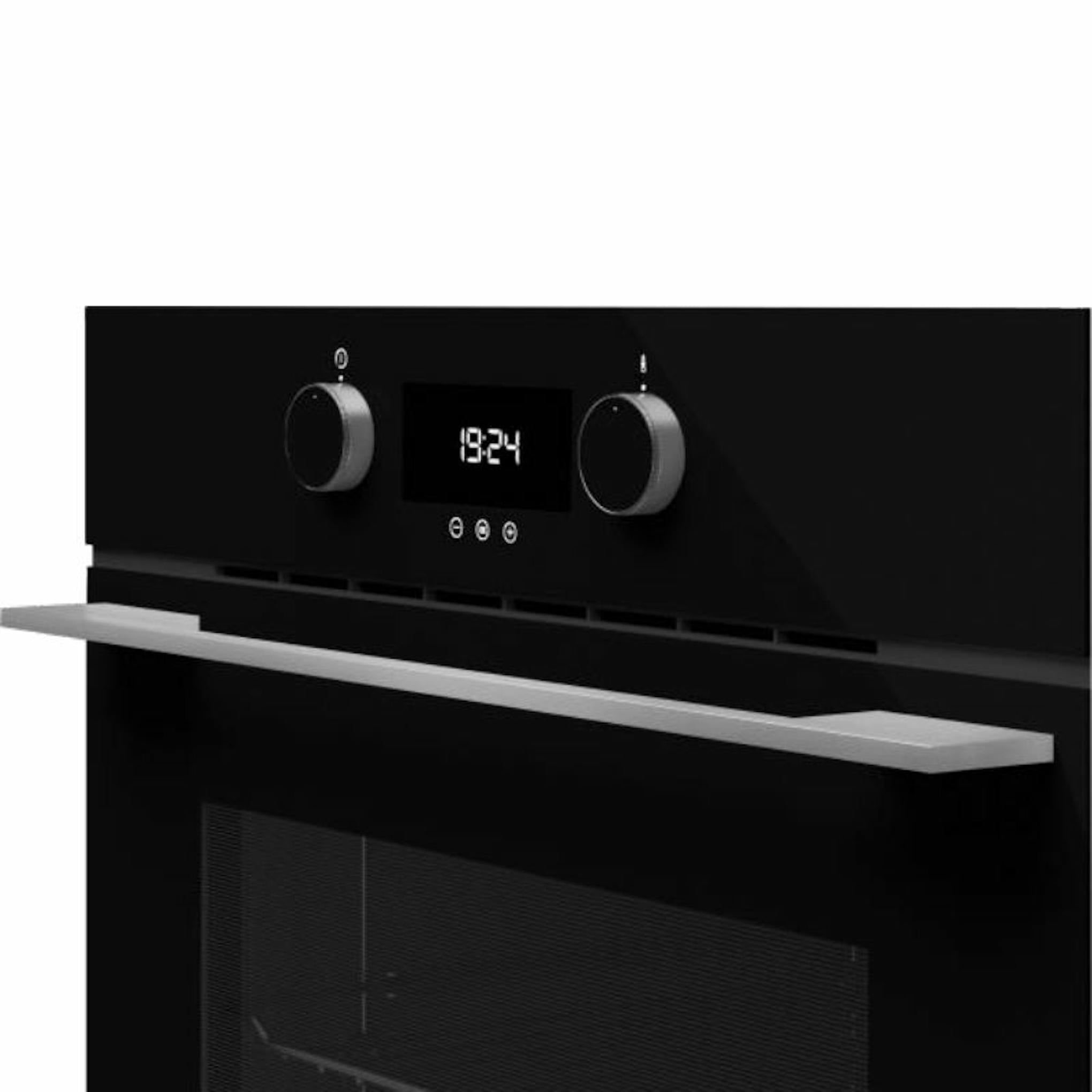 Horno Teka HLB8400P BK negro con panel digital y mandos giratorios