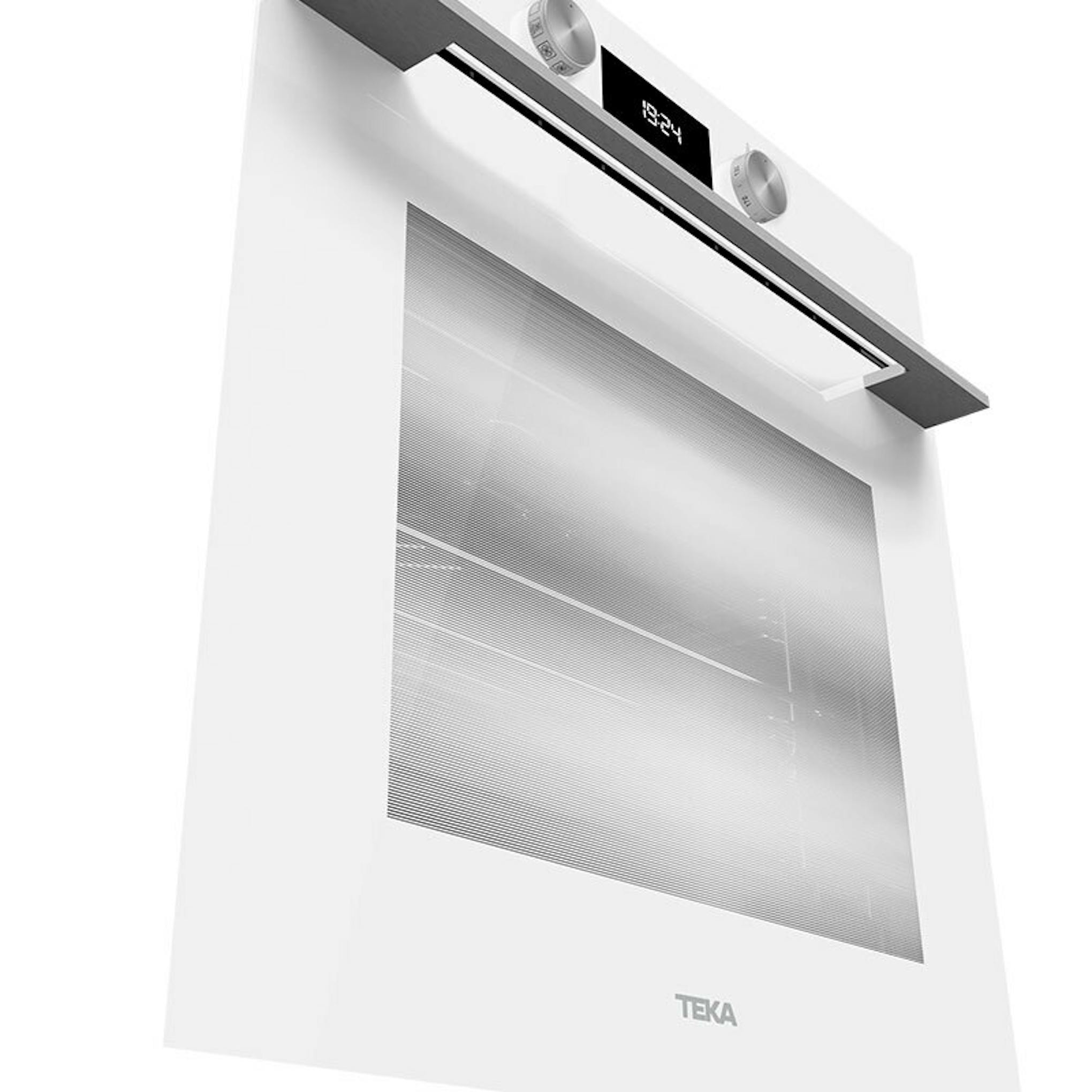 Horno Teka HLB8400P WH Blanco, vista frontal del horno empotrable