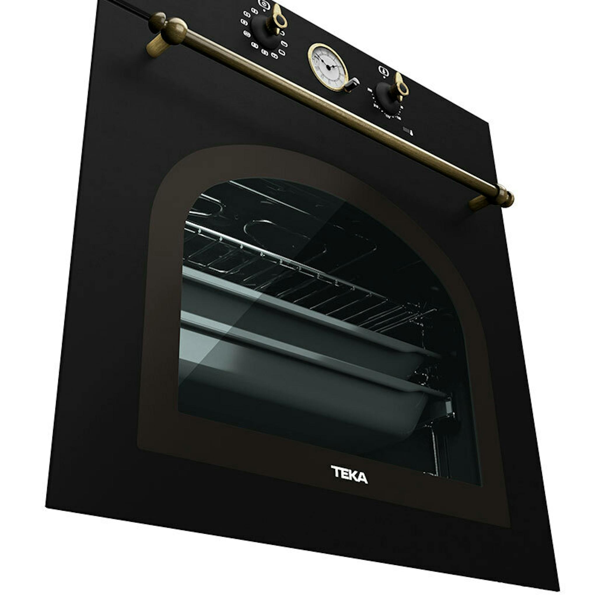 Horno Teka HRB 6300 AT Antracita negro con puerta de cristal y mandos frontales