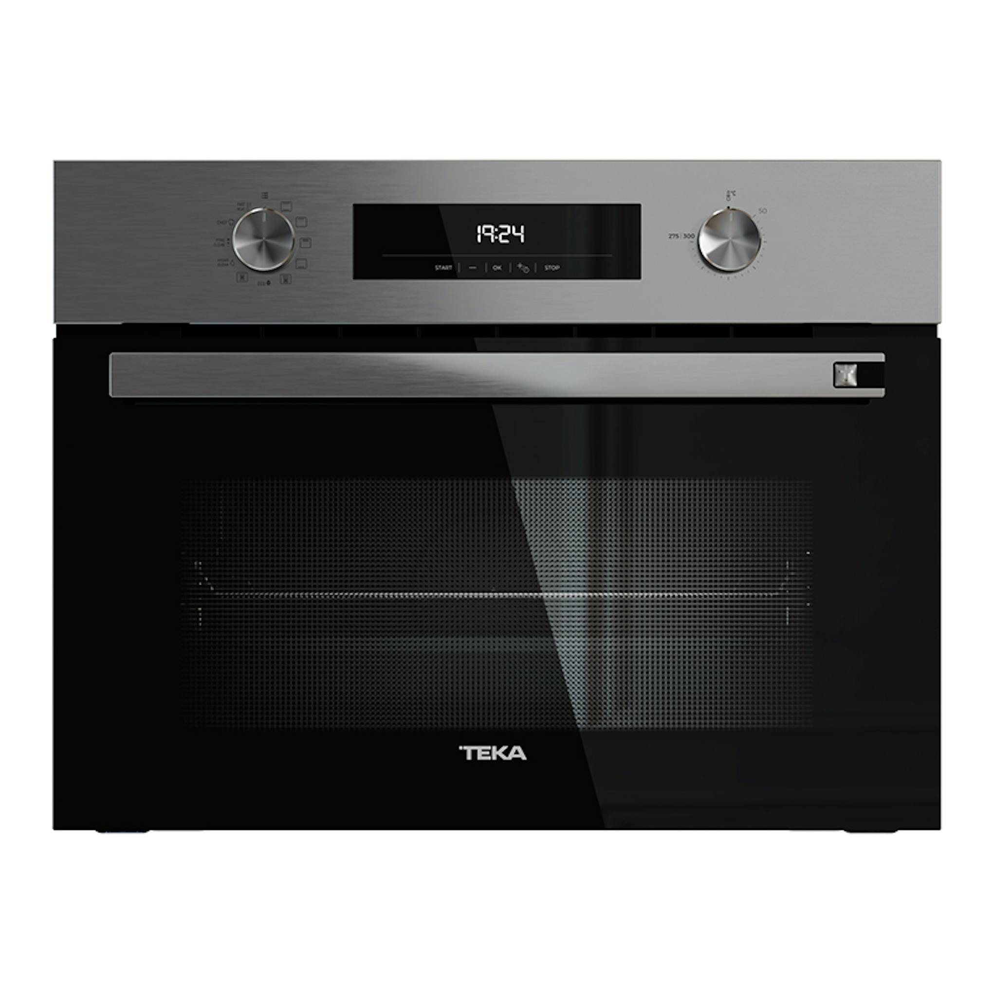 Horno Teka HSC6350P Inox, vista frontal en acero inoxidable