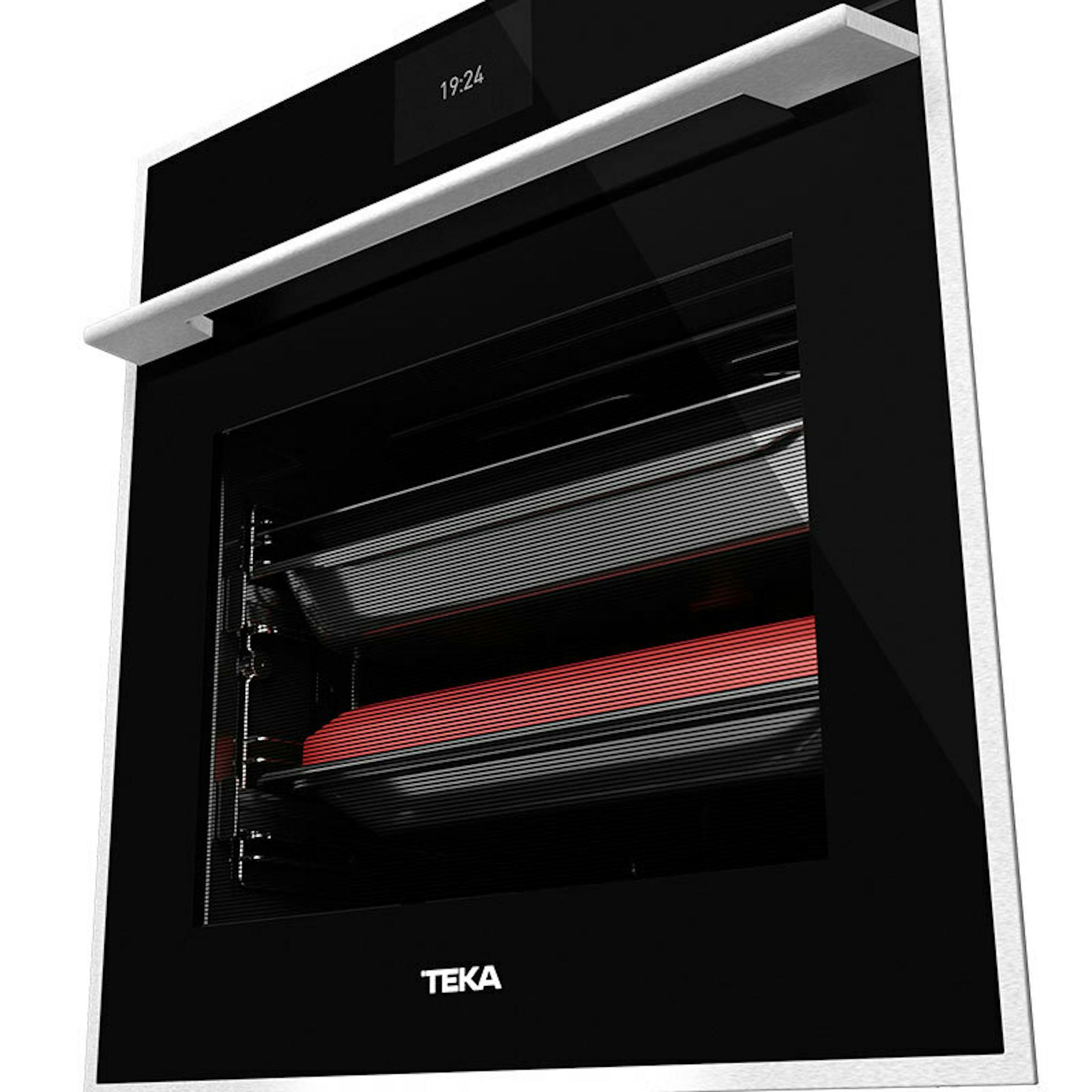 Horno Teka iOVEN P Negro de cristal negro con marco de acero inoxidable