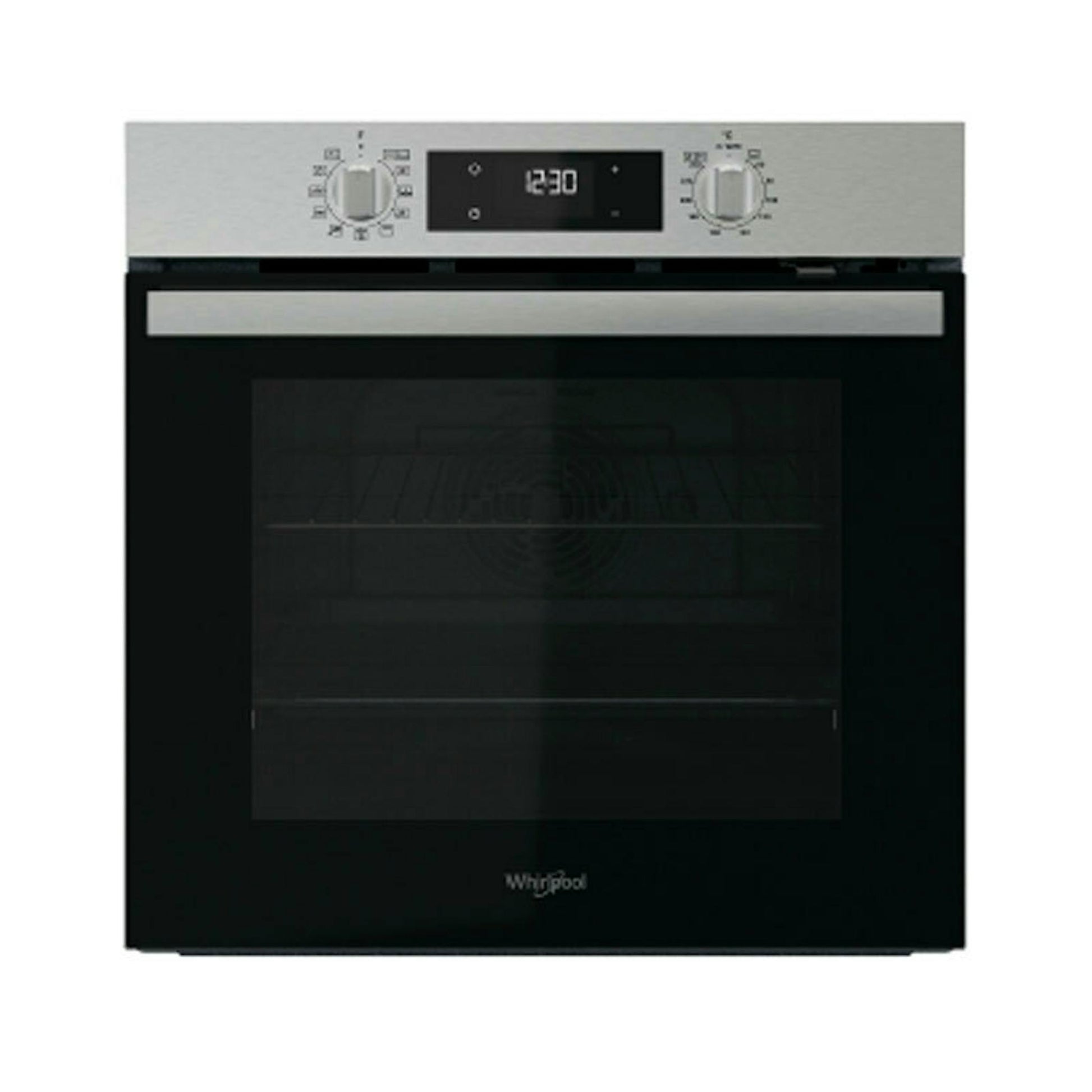 Horno Whirlpool OMR58RR1X inox de frente