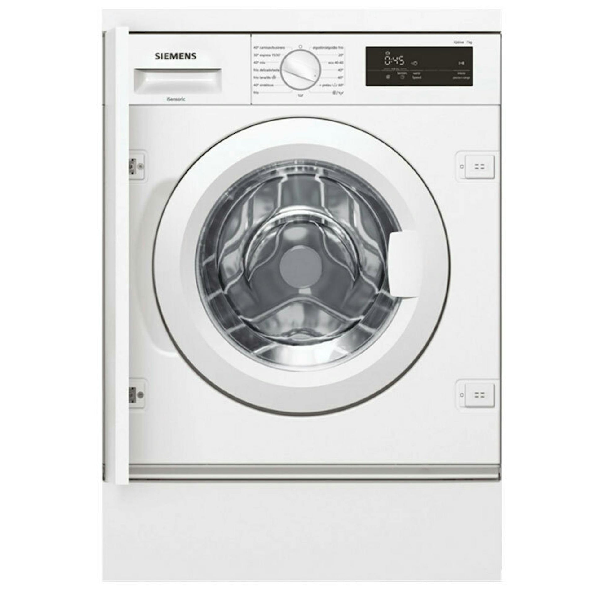 Lavadora integrable Siemens WI12W326ES de 7 kg, vista frontal