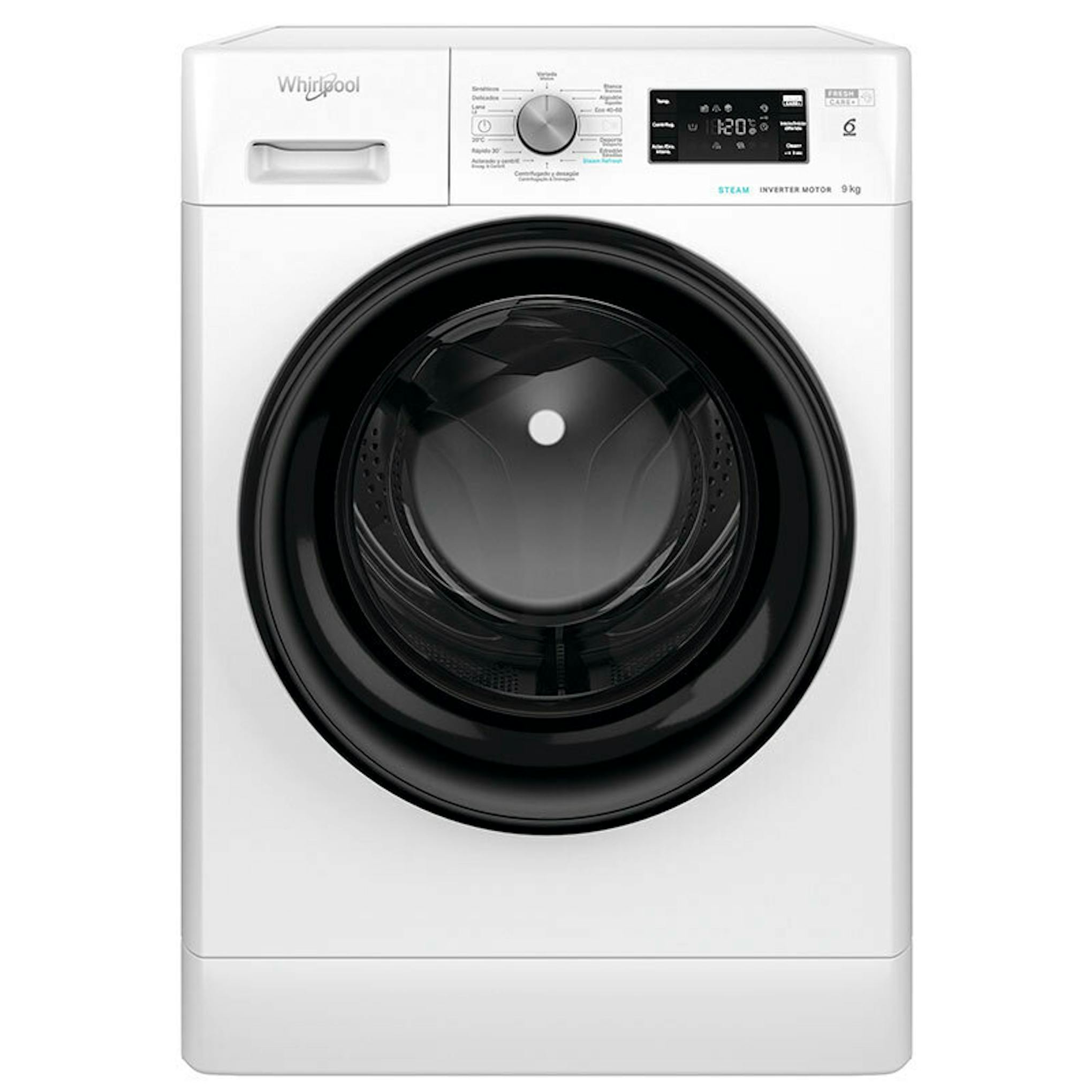 Lavadora Whirlpool FFB9469BVSPT 9Kg de carga frontal en color blanco