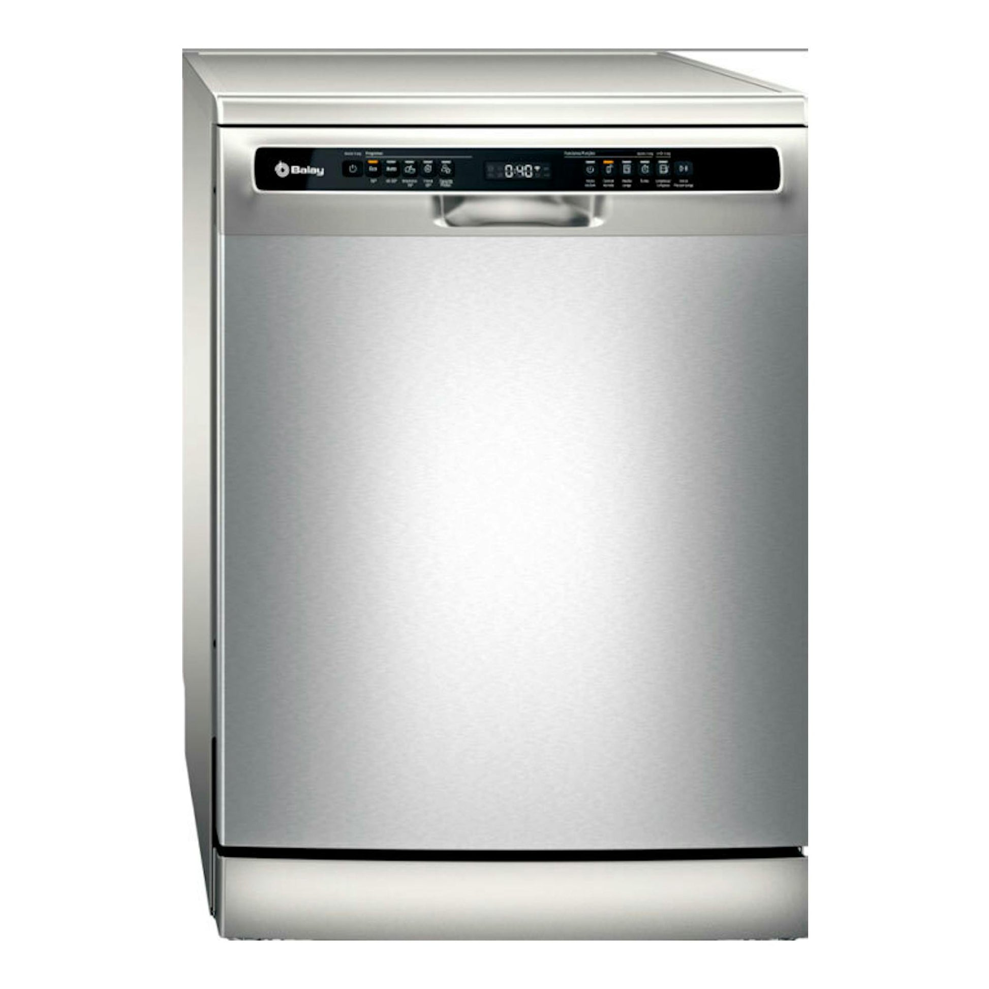Lavavajillas Balay 3VS5011IA en acero inox, vista frontal con panel de control superior.