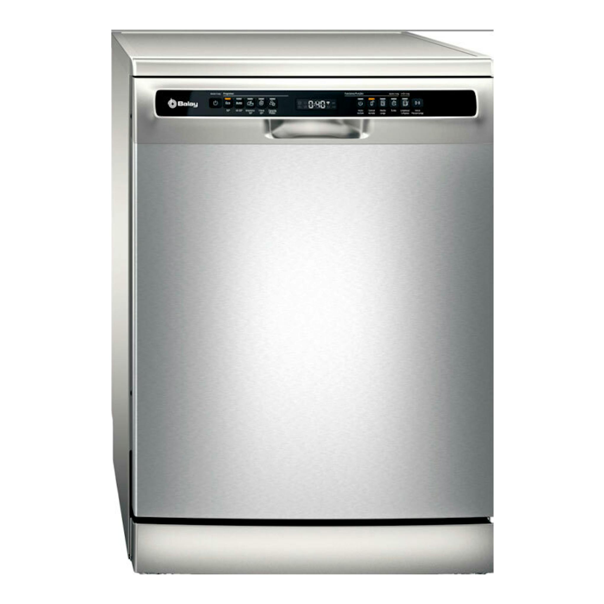 Lavavajillas Balay 3VS5011IA en acero inox, vista frontal con panel de control superior.