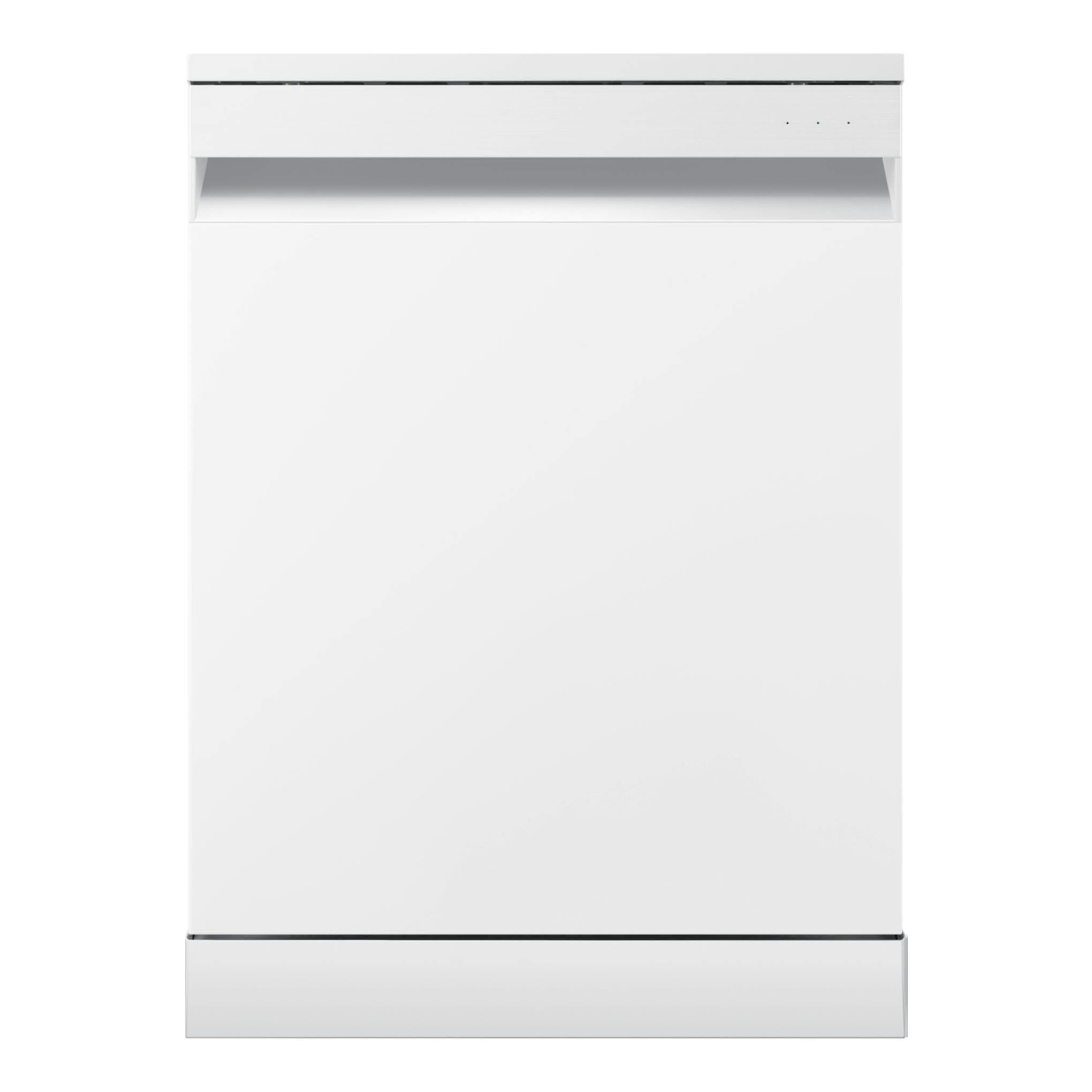 Lavavajillas Samsung DW70H73YCFVU1 blanco, vista frontal, libre instalación.