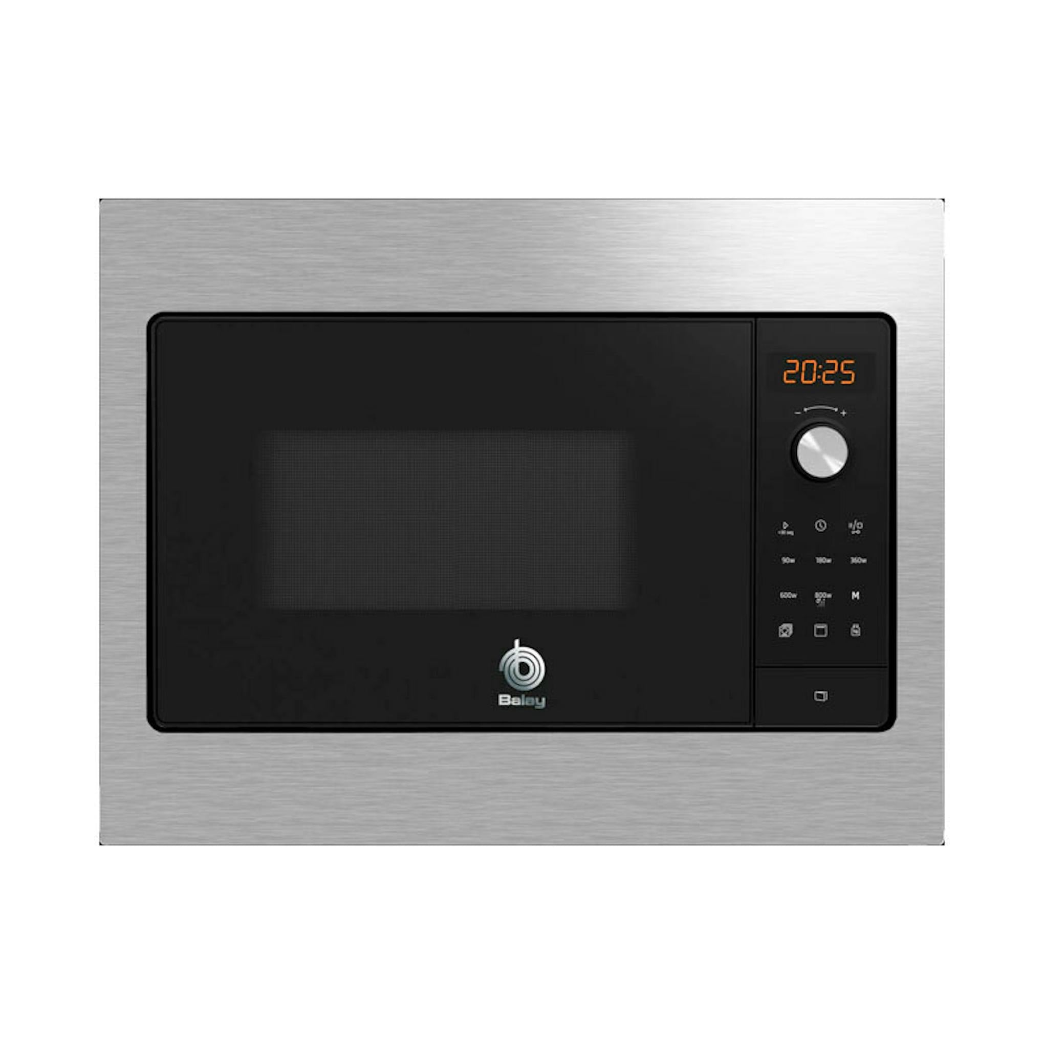 Microondas Balay 3CG5142X3 negro con frontal inoxidable y panel digital