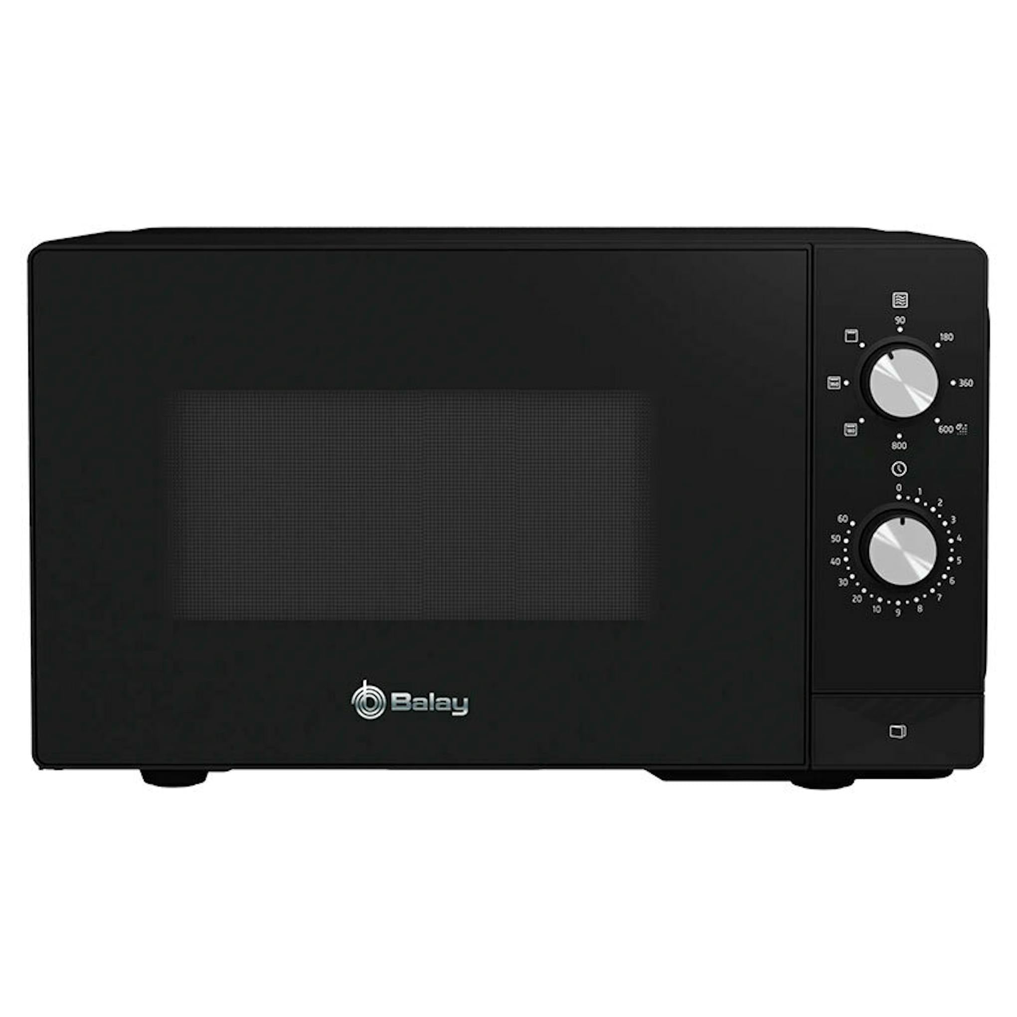 Microondas Balay 3WG3112X2 negro, vista frontal