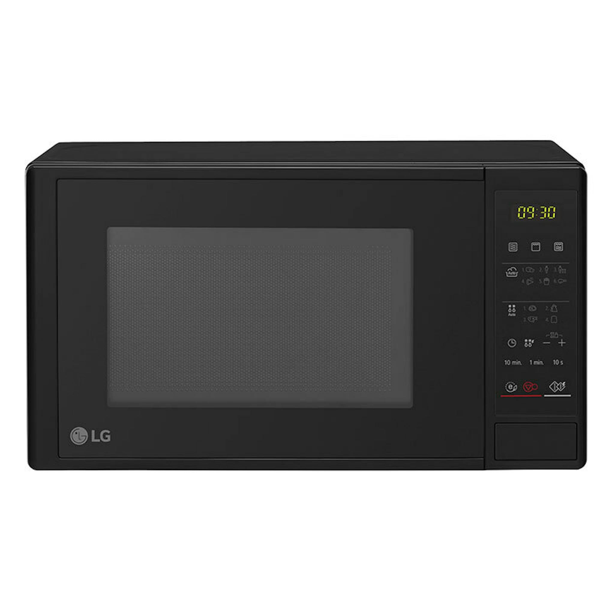 Microondas LG MH6042D negro con panel digital frontal