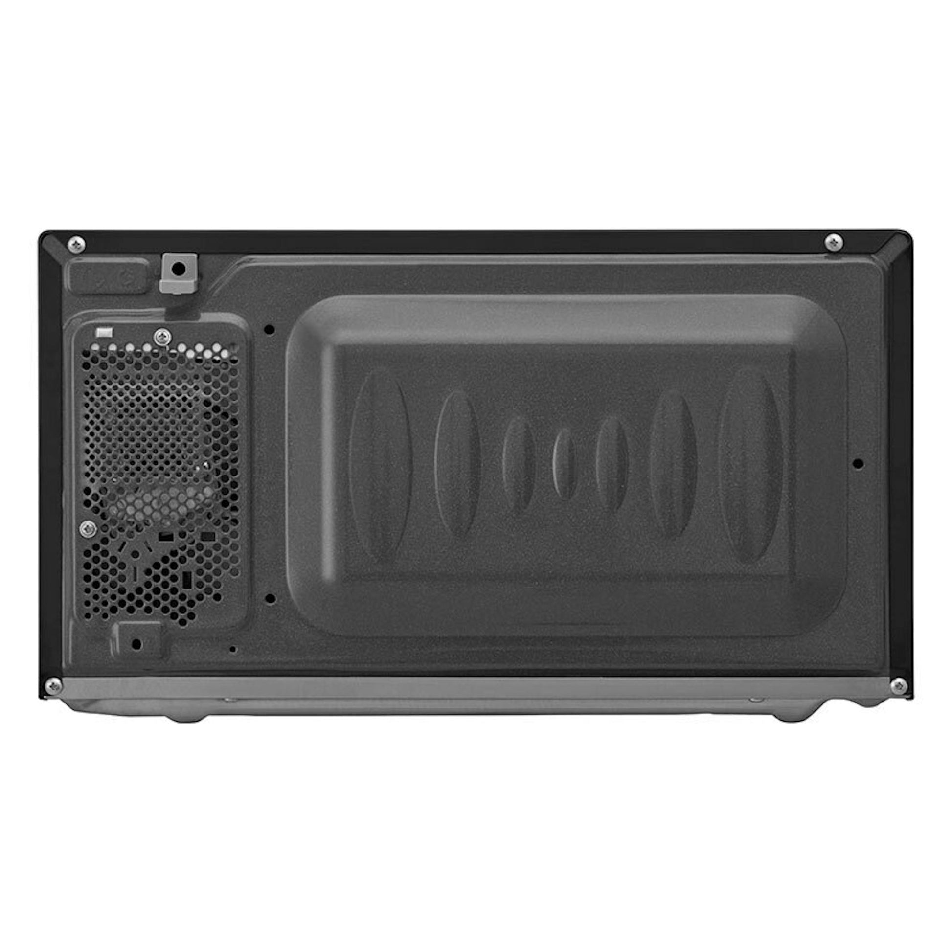 Microondas LG MH6042D visto por la parte trasera