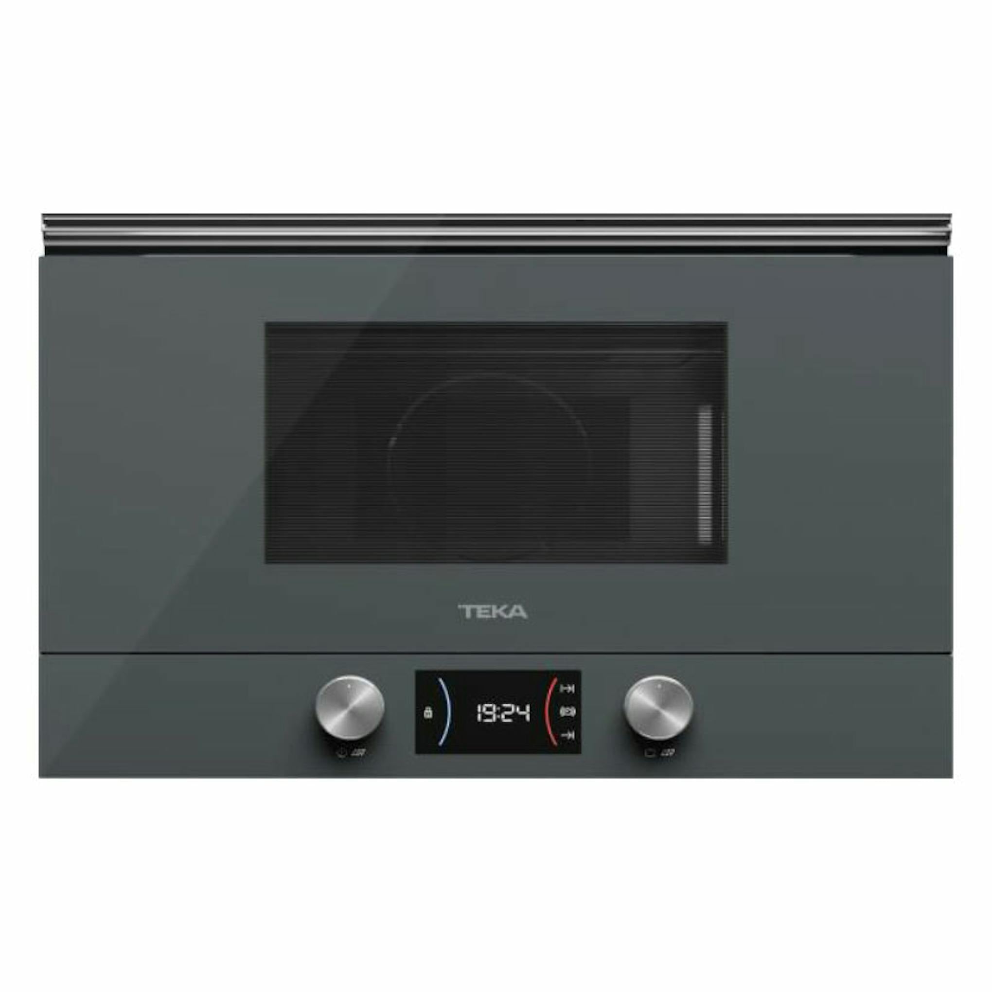 Microondas Teka ML8220BIS gris frontal con panel digital y mandos