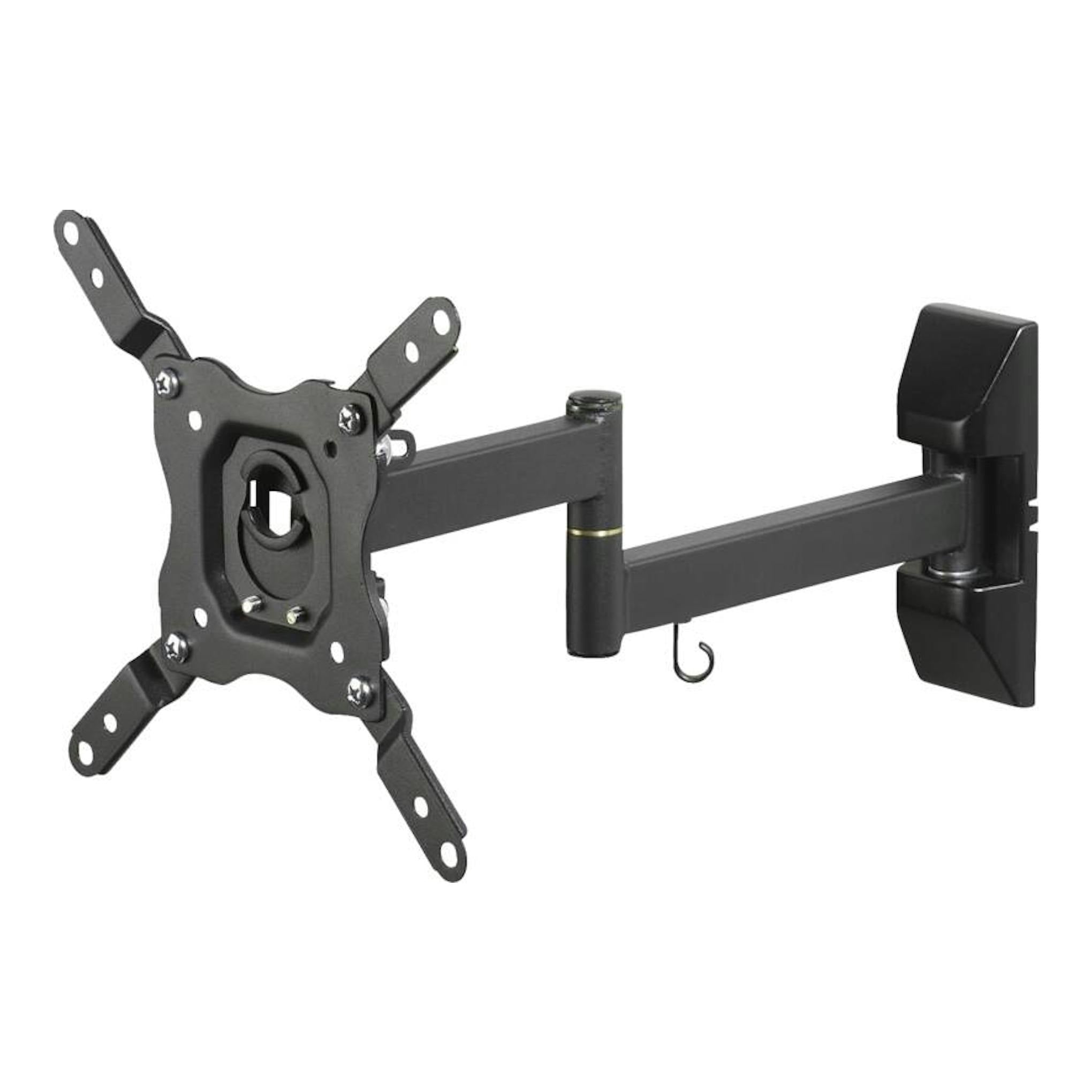 Soporte de pared para TV Vivanco BFMO 6020 negro, articulado y giratorio, con brazo extensible.