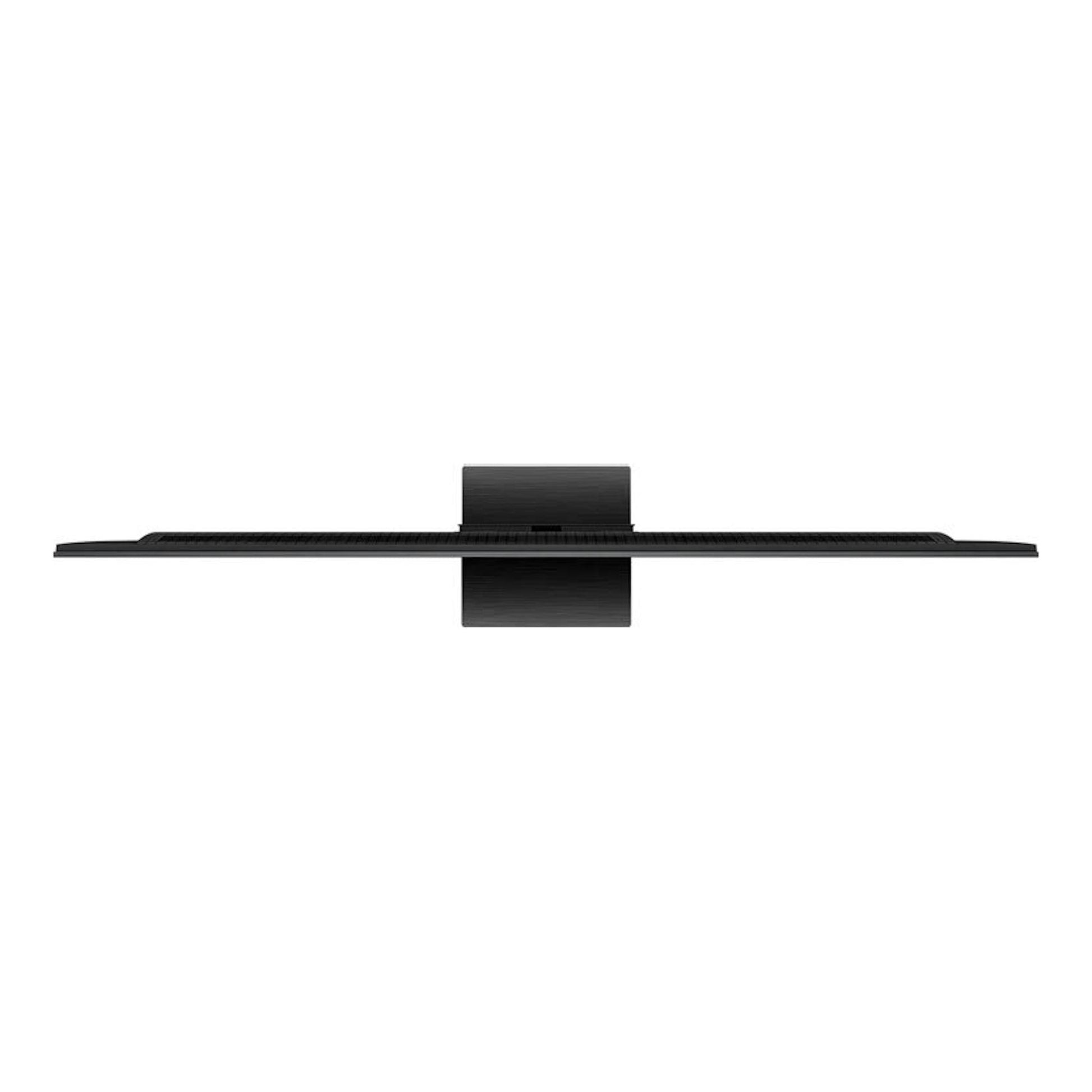 TV TCL 65C7K MiniLED 4K de 65", vista lateral, en color negro, con soporte central.