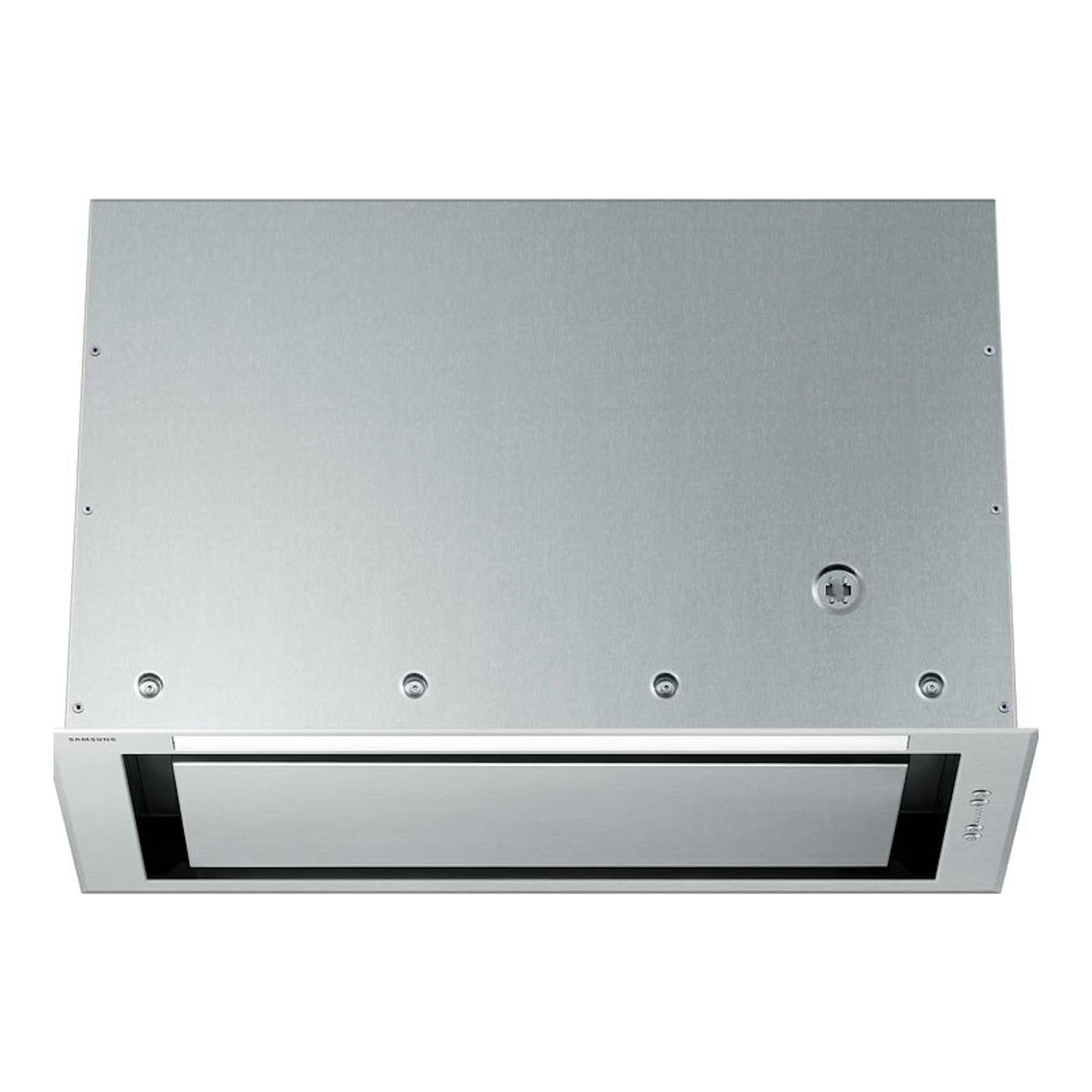 Grupo filtrante Samsung NK52FG455CS/UR de 52 cm, acero inoxidable, vista frontal con panel inferior.