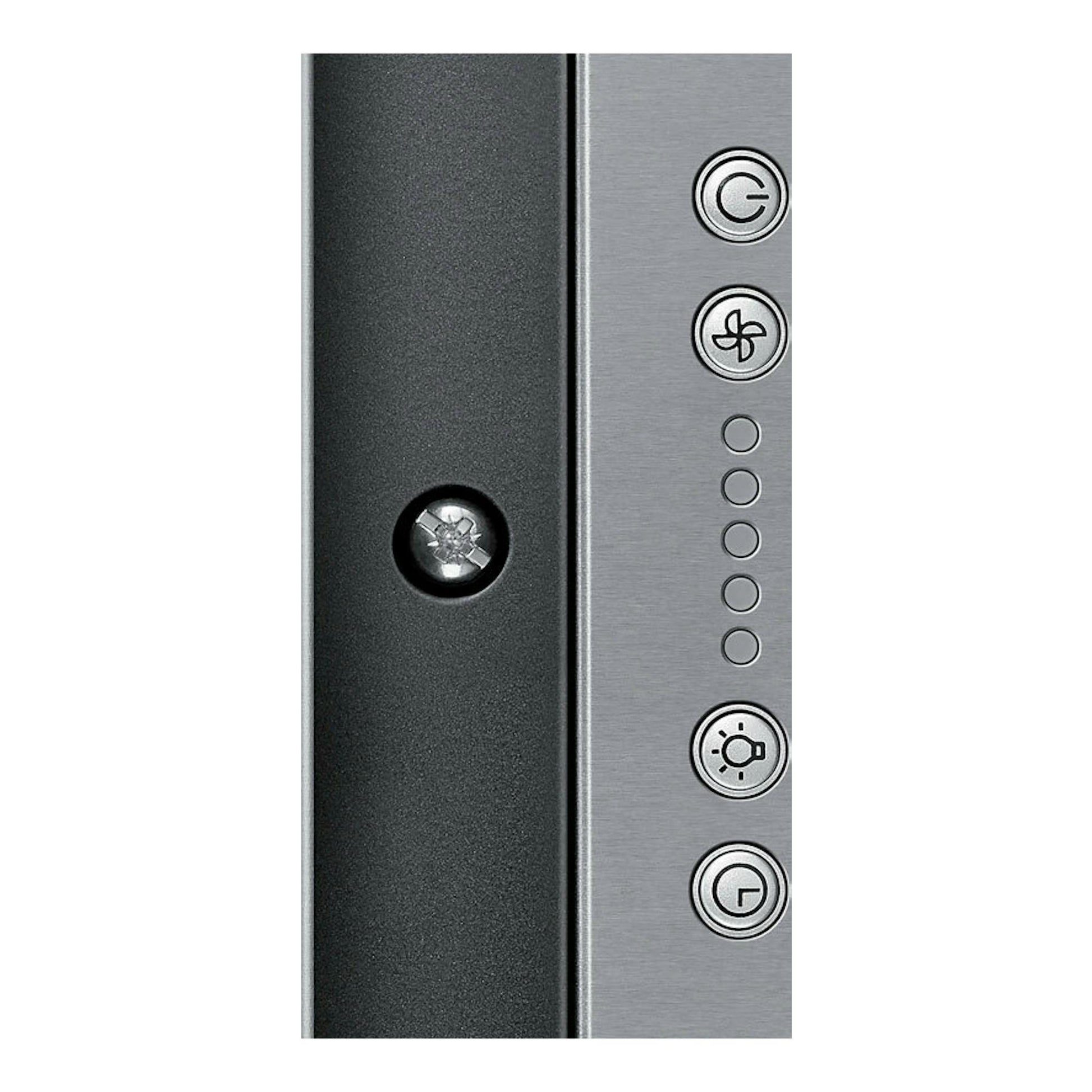 Samsung NK52FG455CS/UR, panel de control de grupo filtrante en acero inoxidable, vista frontal con botones.