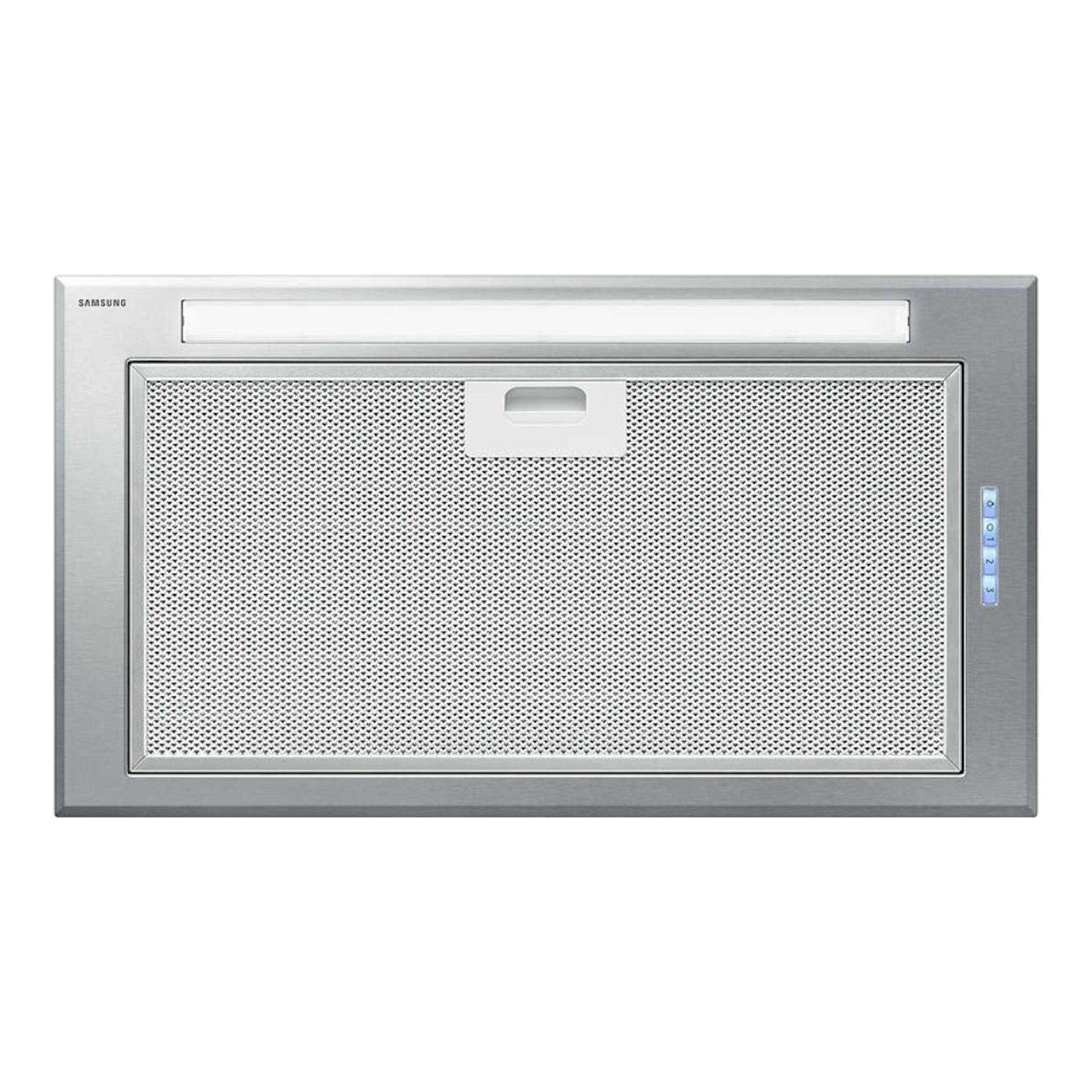 Samsung NK52FG454CS/UR, grupo filtrante plateado de 52 cm, vista frontal.