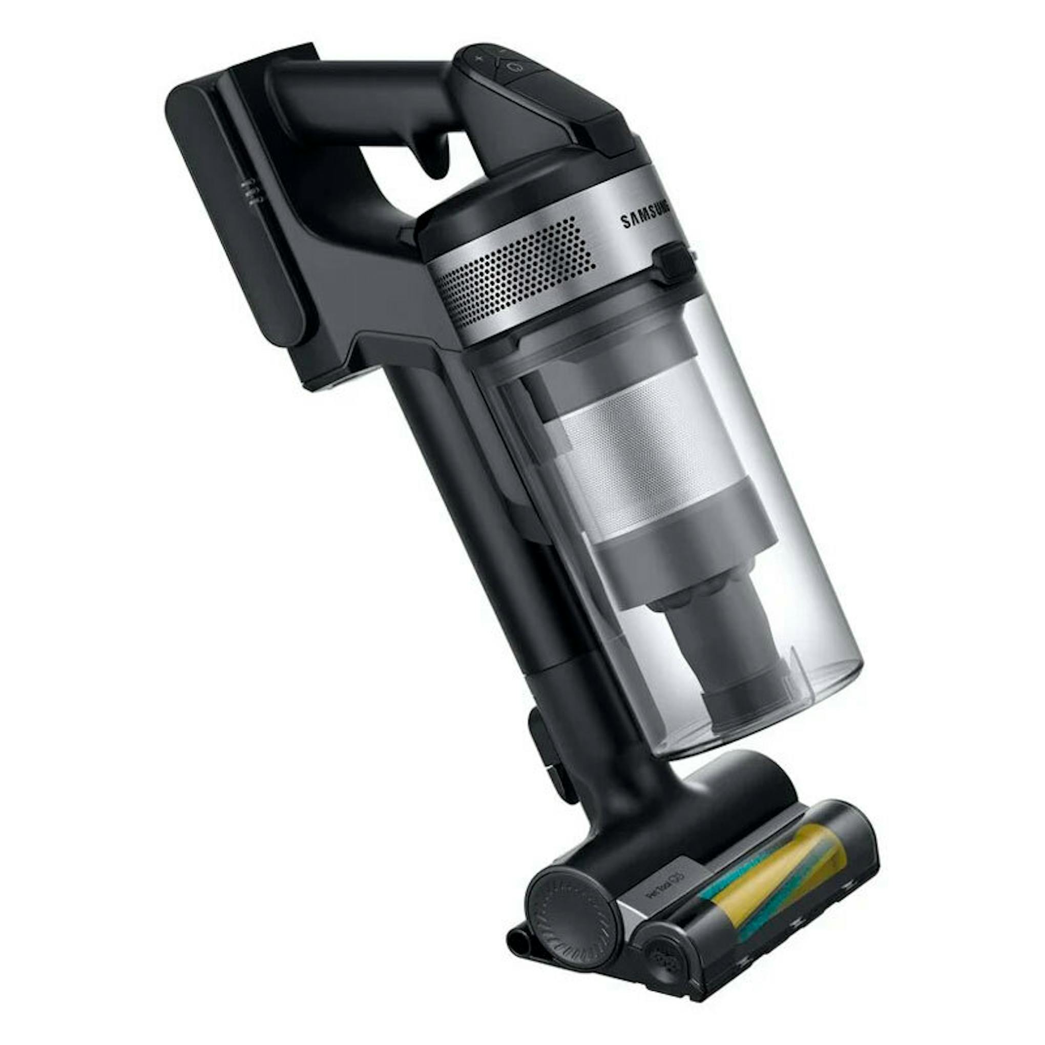 Aspirador inalámbrico Samsung VS15A60AGR5/WA en color negro con depósito transparente